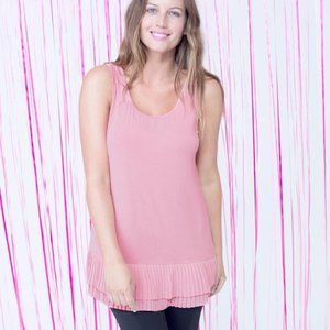 Ruby Ribbon Pleated Pink Chiffon Extender #1523